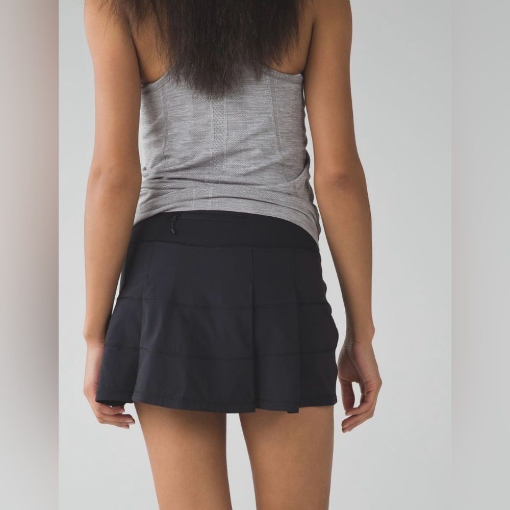 2015 Lululemon Pace Rival Skirt Golf Tennis Pickleball 13” Black Rare Sz 10
